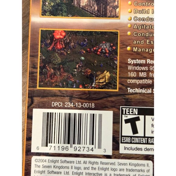 The Fryhtah Wars Seven Kingdoms II PC CD ROM Windows 95/98/2000/Me/XP Vintage - Picture 4 of 5